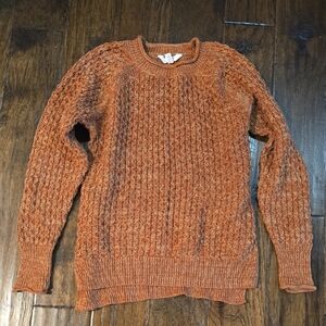 Women's Cable Knit Sweater - Rust